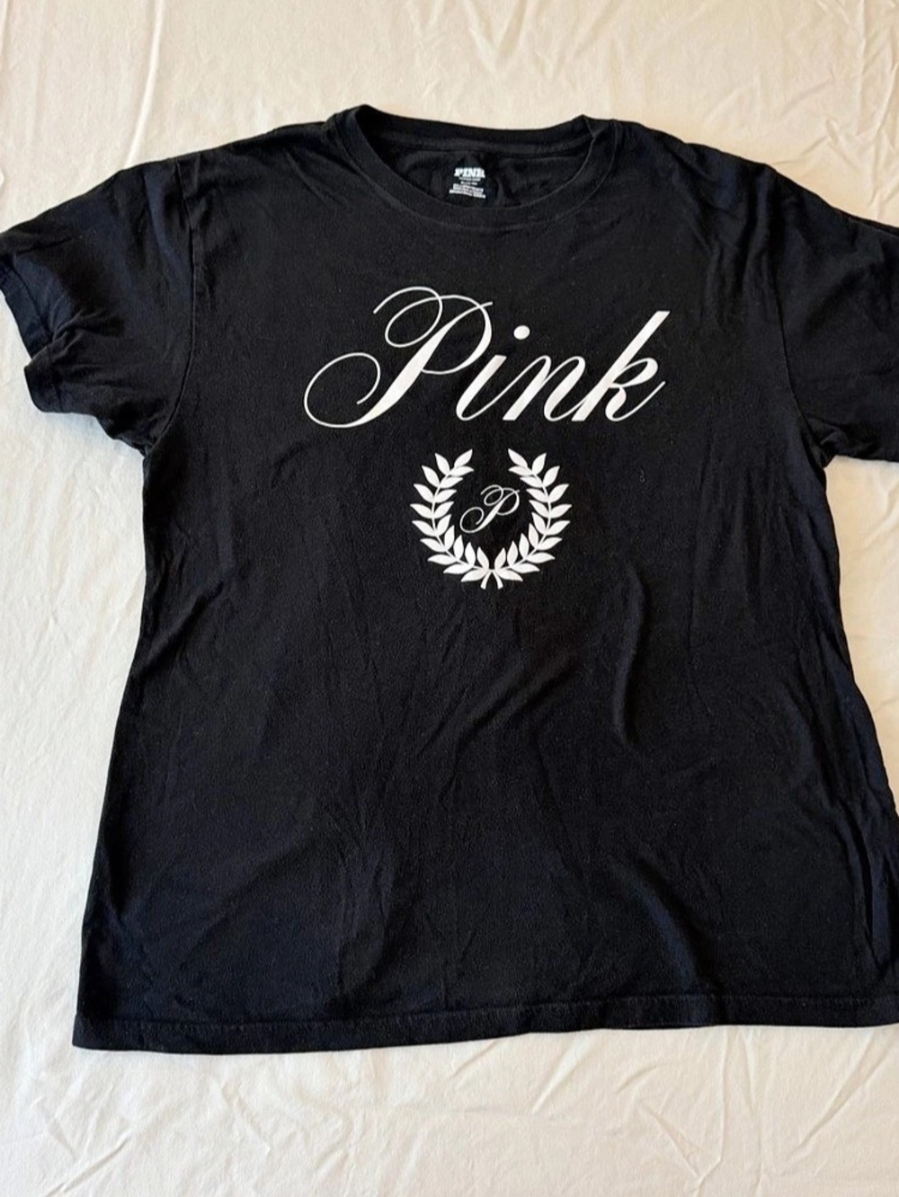 Victoria's Secret PINK Graphic Short Sleeve Tee Size Medium